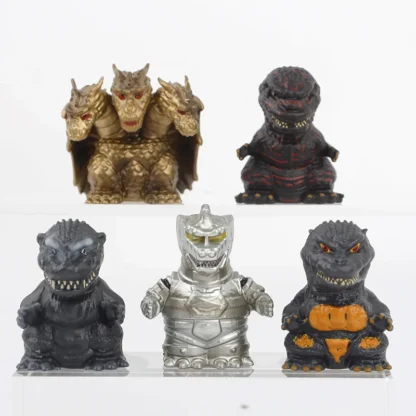 5pcs/set Finger Puppet Mecha Godzilla King Ghidorah Hydreigon Monster Cute Action Figure Toys - Image 3