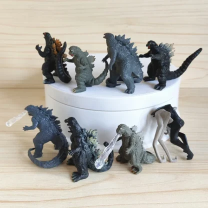 8pcs/set Godzilla 4th Generations Mini PVC Action Figure Collectible Model Toy 5cm - Image 2