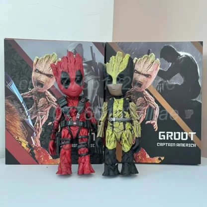 Guardians Of The Galaxy Treeman Groot Cos Wolverine Deadpool Action Figure Model Toys Joint Movable Birthday Gift Room Decor - Image 2