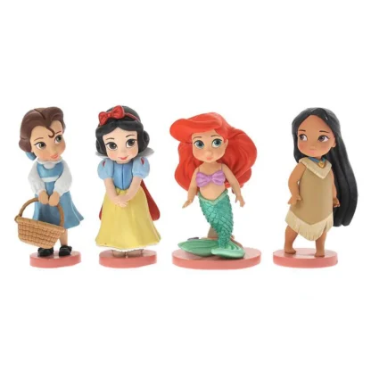 11 pcs/lot Disney Pvc Snow White Action Figures Cute Cartoon Mini Princess Mermaid Toys Models Girls Gifts - Image 2