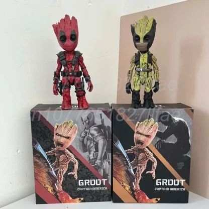 Guardians Of The Galaxy Treeman Groot Cos Wolverine Deadpool Action Figure Model Toys Joint Movable Birthday Gift Room Decor