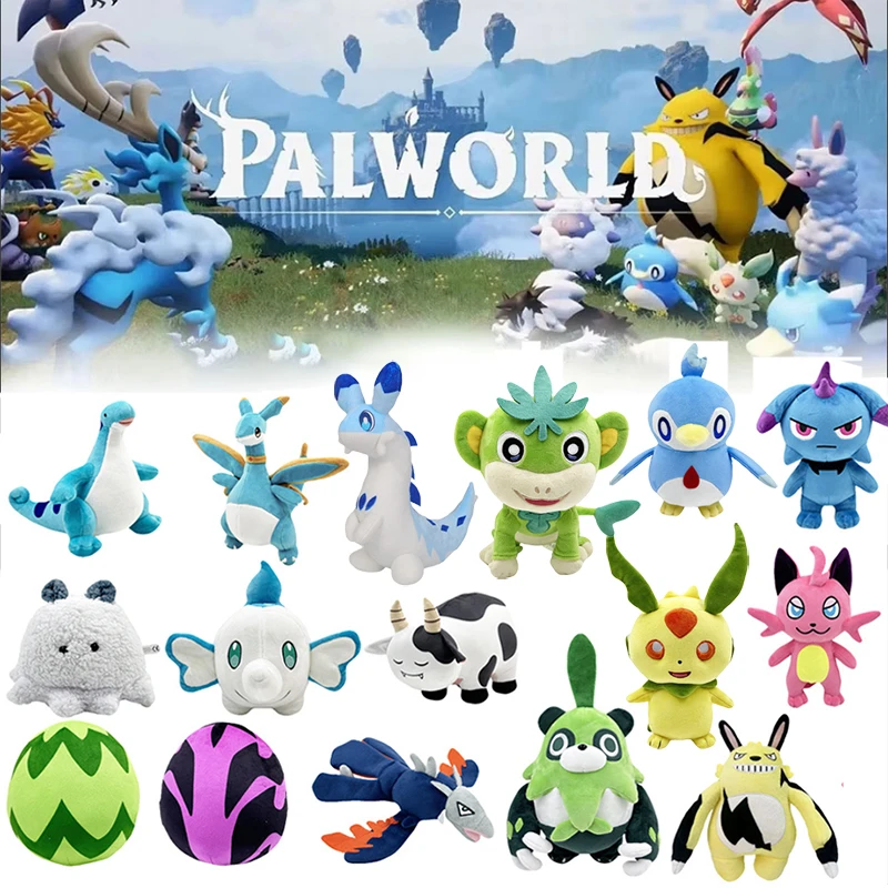 Palworld Plush Toy Chikipi Tanzee Cattiva Lamball Chillet Grizzbolt Vanwyrm Teafant Lifmunk Stuffed Dolls Xmas Cosplay Plushies