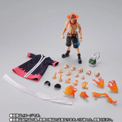 Bandai S.H.Figuarts SHF ONE PIECE PORTGAS.D.ACE SABO Luffy Model Kit Action Figures Model Toy Gift for Children - Image 6