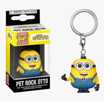 2024 NEW Funko Pop keychain Despicable Minions Me OTTO STUART KEVIN CARL Pajama Bob Agnes Pocket Pop Keychain Vinyl Figure Toys - Image 3