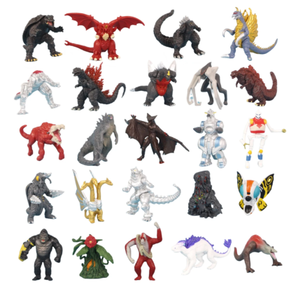 24pcs/set Godzilla vs King Kong Figure Model Toys 17cm