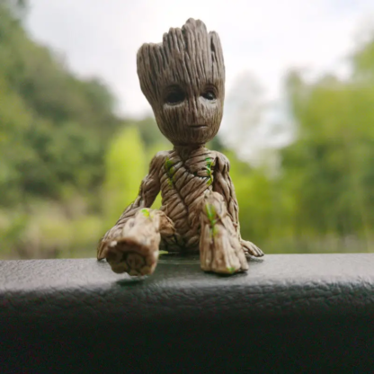 6Cm Groot Guardians of The Galaxy Tree Man Hreos Anime Mini Decorate Toys Action Figure Sitting Groot Kids Model Toys Gifts - Image 2