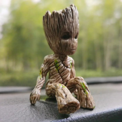 6Cm Groot Guardians of The Galaxy Tree Man Hreos Anime Mini Decorate Toys Action Figure Sitting Groot Kids Model Toys Gifts - Image 4