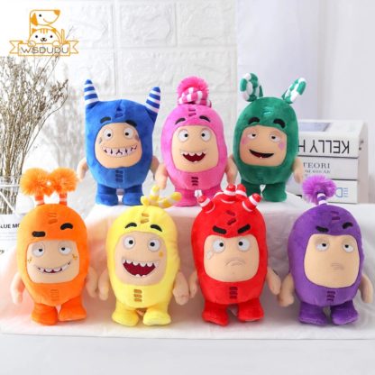 Kawaii Oddbods Fuse Bubbles Newt Pogo Slick Jeff Zee Plush Stuffed Toys Cute Cartoon Anime Mini Dolls Soft Pillow Kid Child Gift