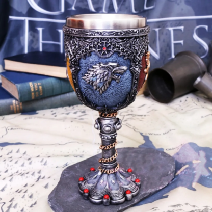 Medieval Dragon Skull Beer Mugs Stainless Steel Resin Viking Red Wine Goblet Medieval Wine Cups Coffeeware teaware - Image 2