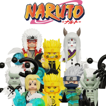 Naruto Sasuke Sakura Kakashi Obito Jiraiya Tsunade Anime Mini Man Blocks Figure